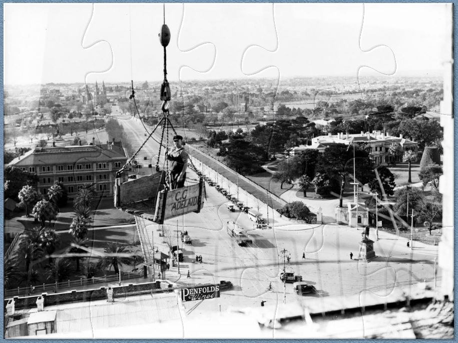 Above King William Street looking north, 1935